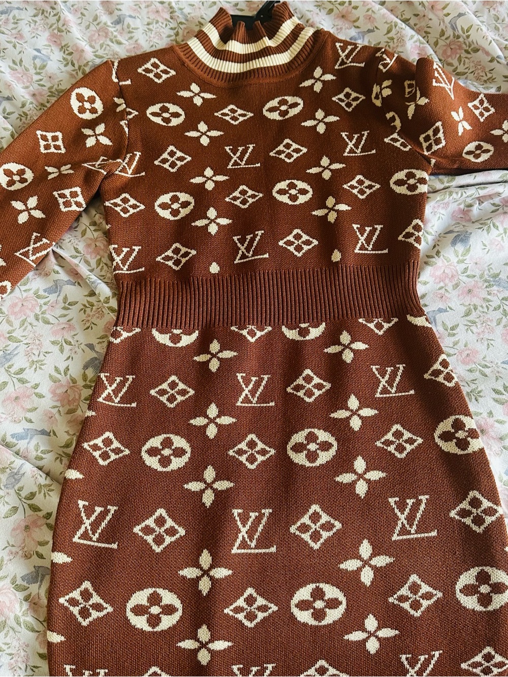 It features a LV" detail, just like a designer item.
